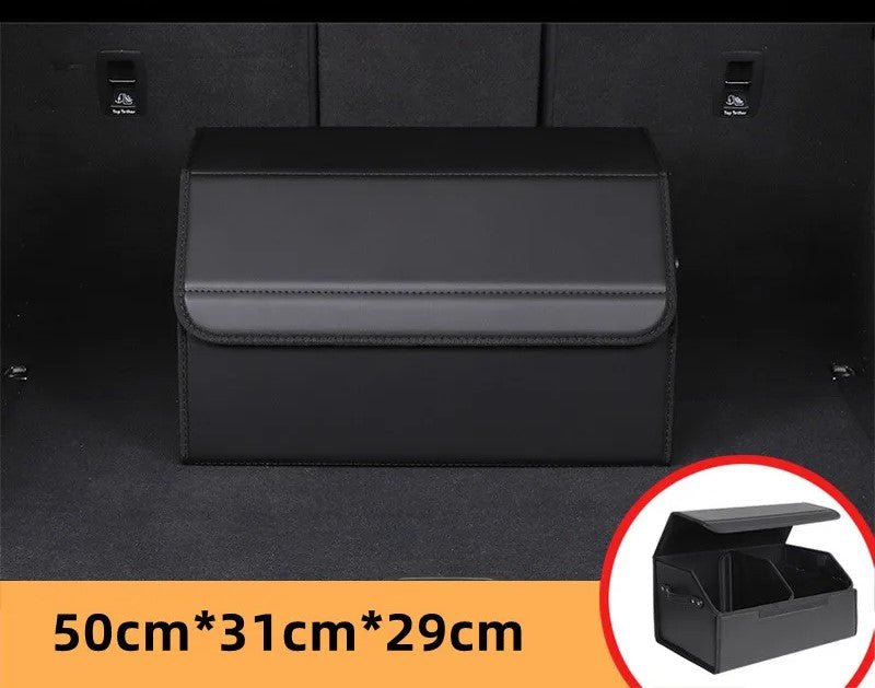 Car Trunk Organizer – Stylish Leather Storage Bag for Easy Tidying