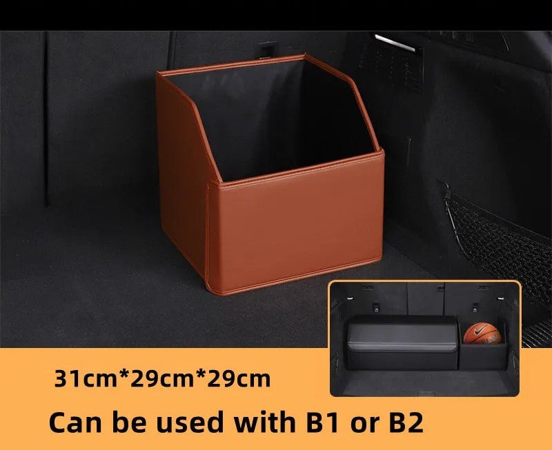 Car Trunk Organizer – Stylish Leather Storage Bag for Easy Tidying