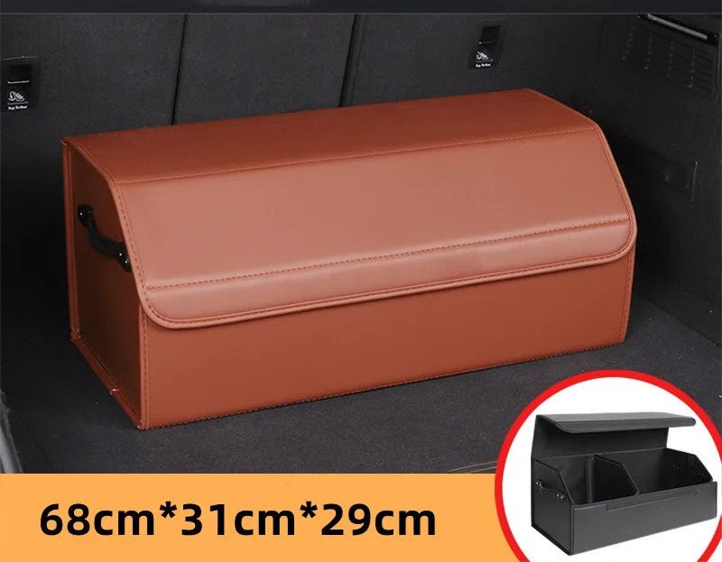 Car Trunk Organizer – Stylish Leather Storage Bag for Easy Tidying