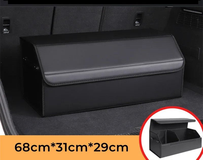 Car Trunk Organizer – Stylish Leather Storage Bag for Easy Tidying