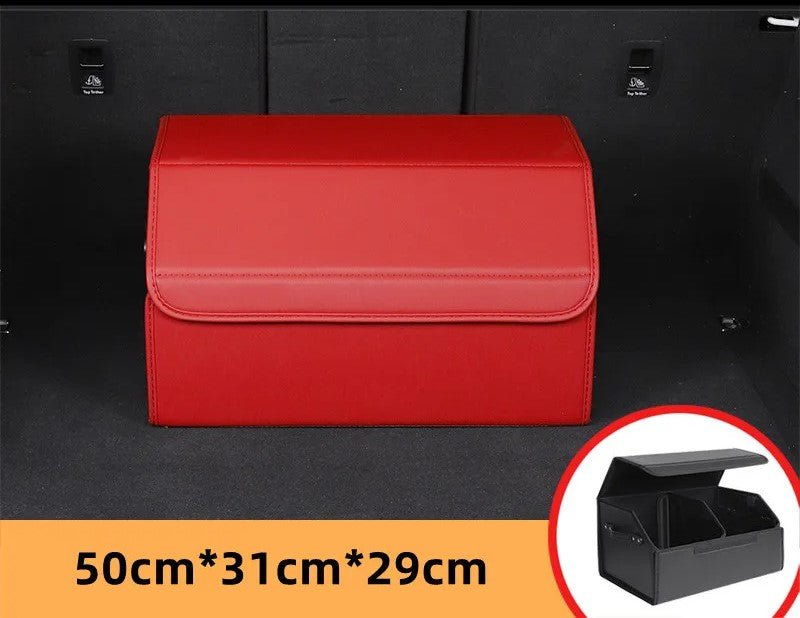 Car Trunk Organizer – Stylish Leather Storage Bag for Easy Tidying