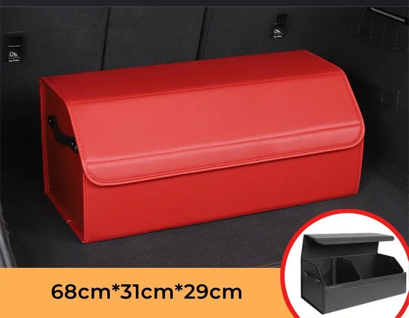 Car Trunk Organizer – Stylish Leather Storage Bag for Easy Tidying