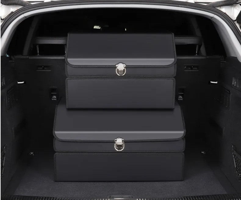 Car Trunk Organizer – Stylish Leather Storage Bag for Easy Tidying