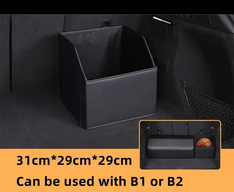 Car Trunk Organizer – Stylish Leather Storage Bag for Easy Tidying