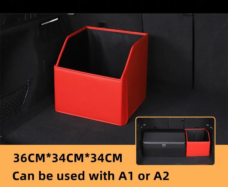 Car Trunk Organizer – Stylish Leather Storage Bag for Easy Tidying