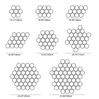 Zeitgenössischer mehrfarbiger Cluster-Bubble-Kronleuchter