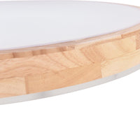 Nordic Wooden Round LED Flush Mount