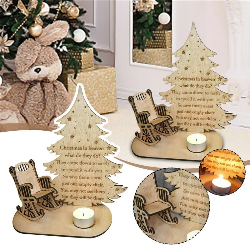 Merry Christmas in Heaven" Tealight Candle Holder