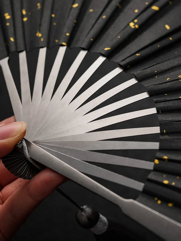 Cloud Titanium Folding Fan – All-Titanium Kung Fu Tai Chi Fan