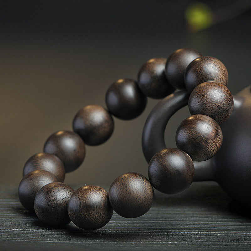 108 Mala Beads Agarwood Peace & Strength Bracelet