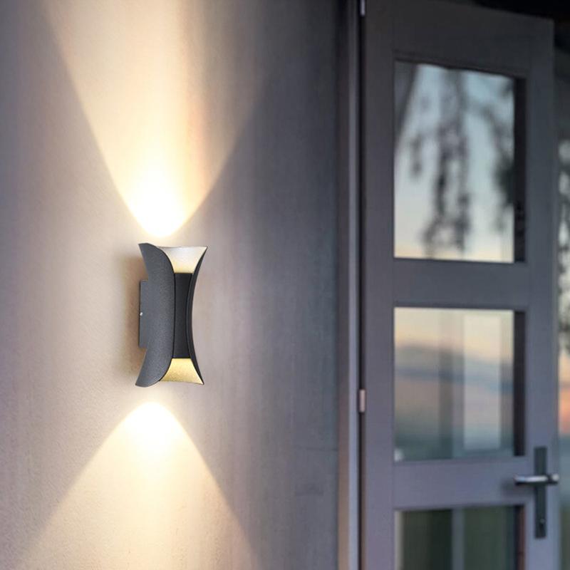 Gebogene LED-Auf- und Ab-Beleuchtung Wasserdichtes LED-Außenlicht