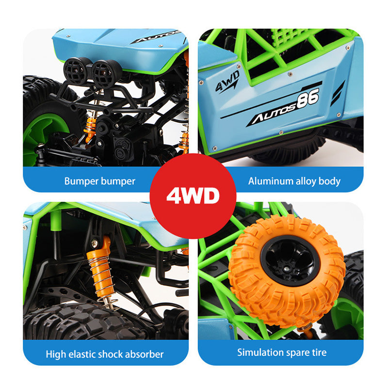 4WD Alloy Bigfoot Off-Road Climbing RC Car for Kids