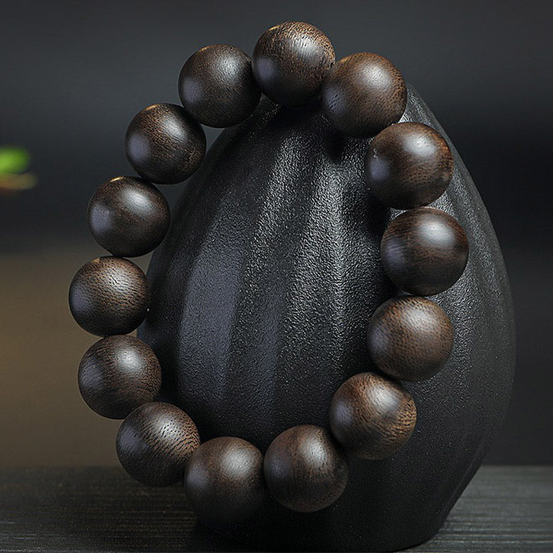 Armband „Buddha Stones“ aus 108 Mala-Perlen aus Adlerholz, Frieden, Stärke, Ruhe