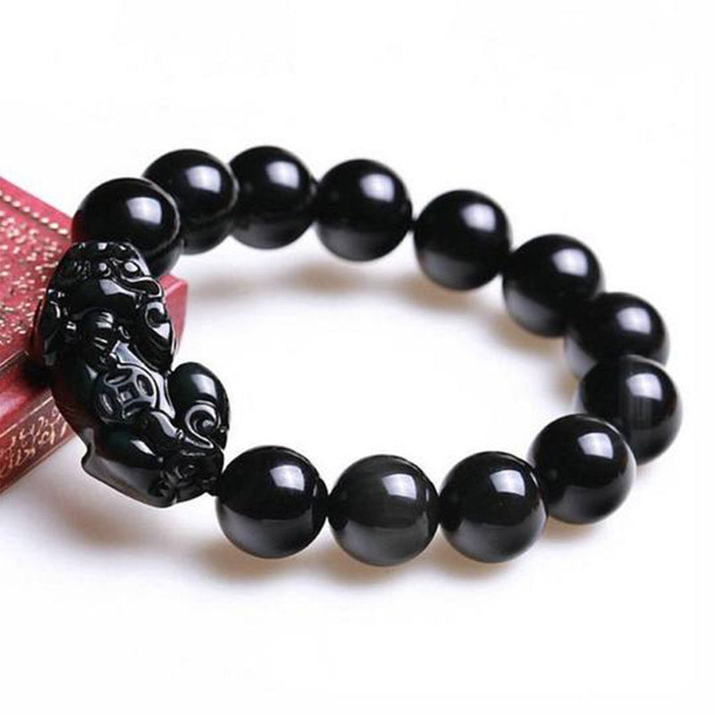 Feng Shui PiXiu Obsidian Wealth & Prosperity Bracelet