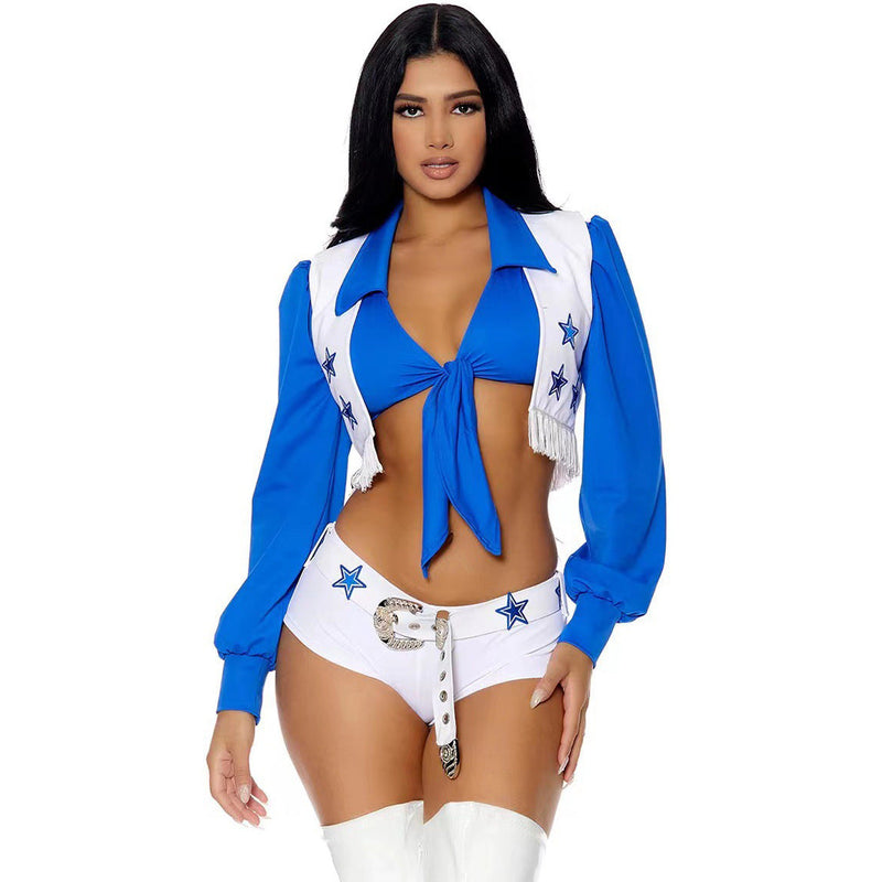 Cheerleader Cosplay Costume Set for Halloween & Events