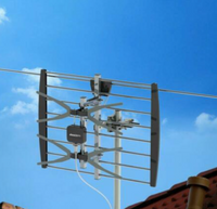 Long Range Antenna TV - Outdoor Digital Reception 360° Rotation | 200 Mile Radius