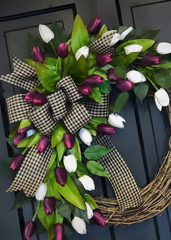 Spring Tulip Wreath