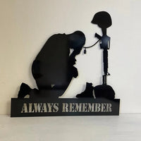 Memorial Metal Plaque For Fallen Soldiers | Always Remember