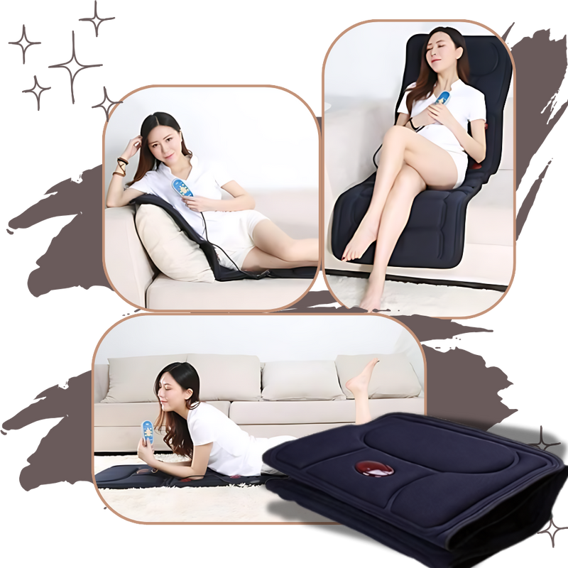 Full Body Heated Massage Pad - Vibration Back Massage Mat