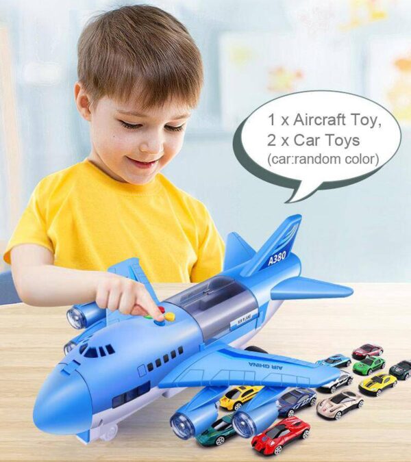 Interactive LED Light and Sound RC Plane for Kids