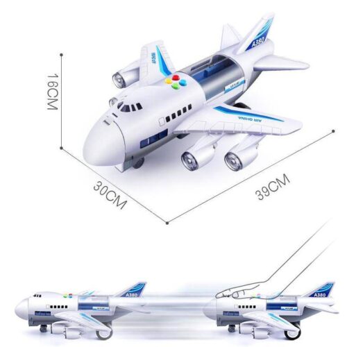 Interactive LED Light and Sound RC Plane for Kids