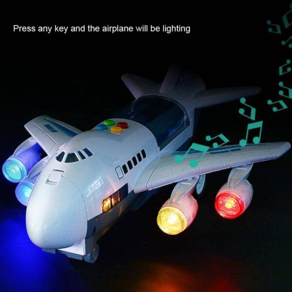 Interactive LED Light and Sound RC Plane for Kids