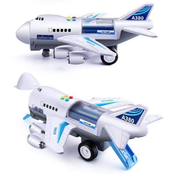 Interactive LED Light and Sound RC Plane for Kids