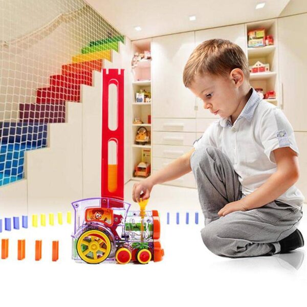 Automatic Domino Laying Toy – Fun & Interactive Domino Stacker for Kids