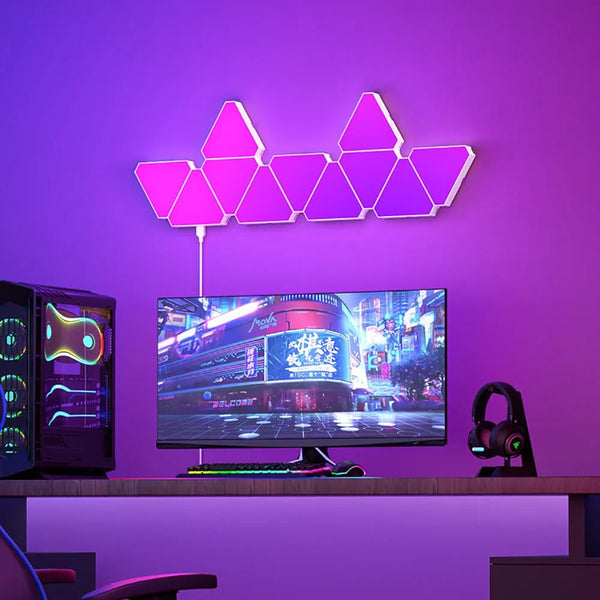 LED Triangular Quantum Lamp | Triangle Wall Light