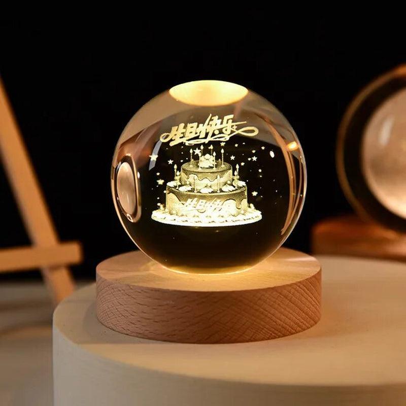 LED Crystal Table Lamp