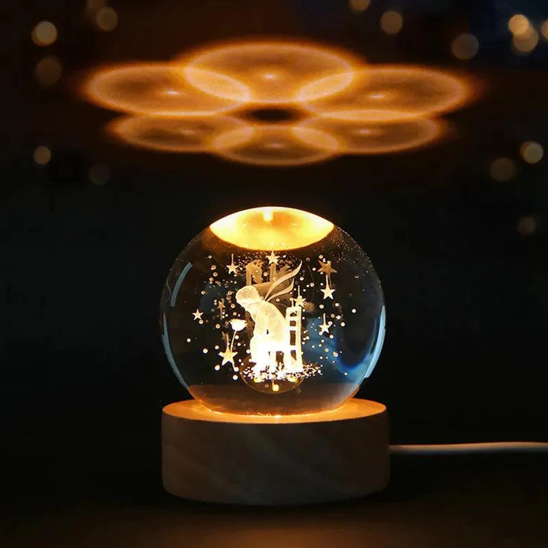 LED Crystal Table Lamp