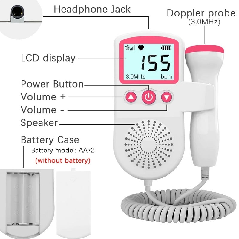 Fetal Doppler Heart Rate Monitor