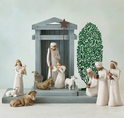 Complete 20-Piece Nativity Scene Set for Christmas Decor