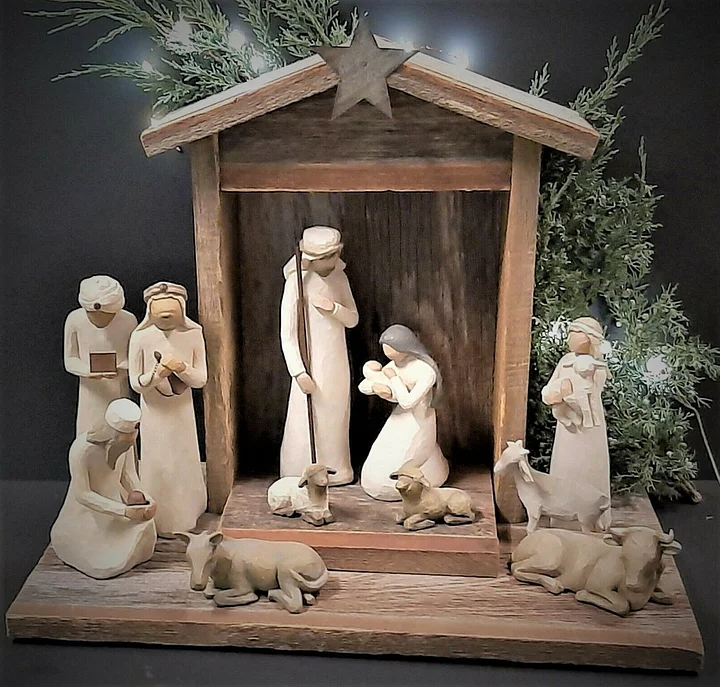 Complete 20-Piece Nativity Scene Set for Christmas Decor