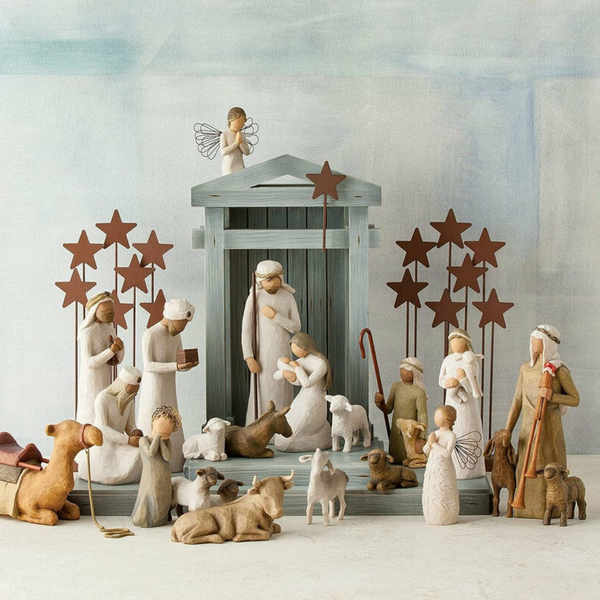 Complete 20-Piece Nativity Scene Set for Christmas Decor