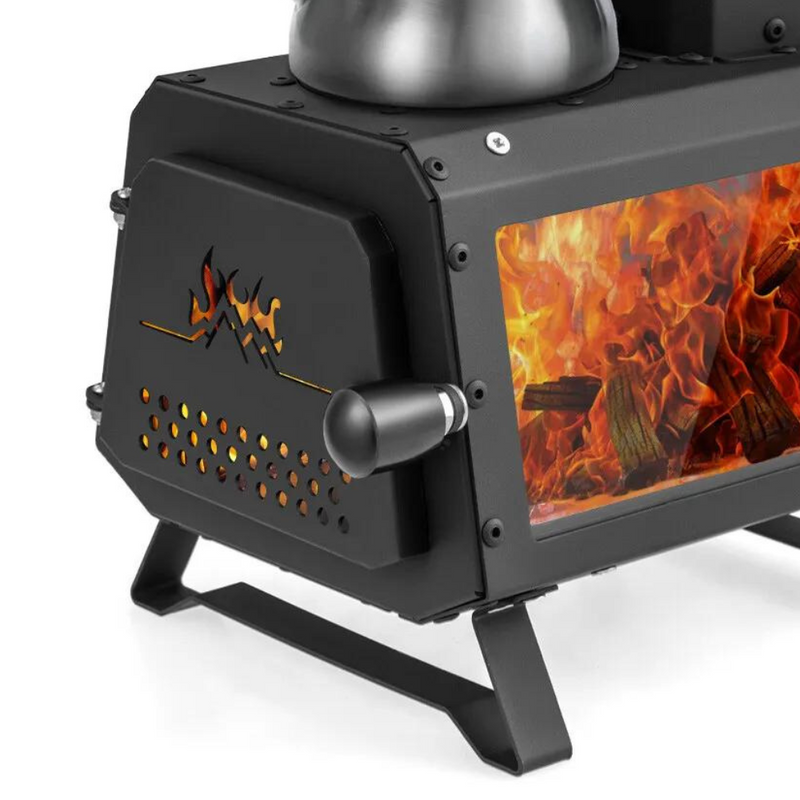 Portable Wood Burning Camping Cooking Heater Stove