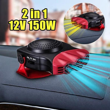 Portable Auto Car Heater Cooler Fan - 12 Volt Defroster Heater