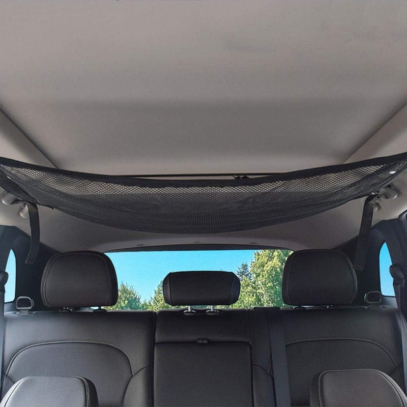 Portable Car Ceiling Space Saver Storage Net | Double-Layer Mesh Storage Organizer
