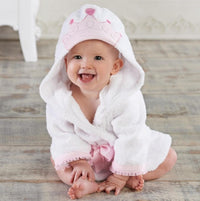 Cute Hooded Animal Bath Towel Robes for Kids