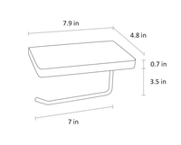 Multipurpose Wooden Toilet Roll Holder