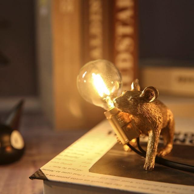 Resin Mice Lamp