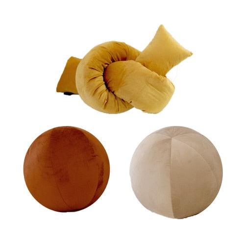 Soft Retro Shapes Pillow