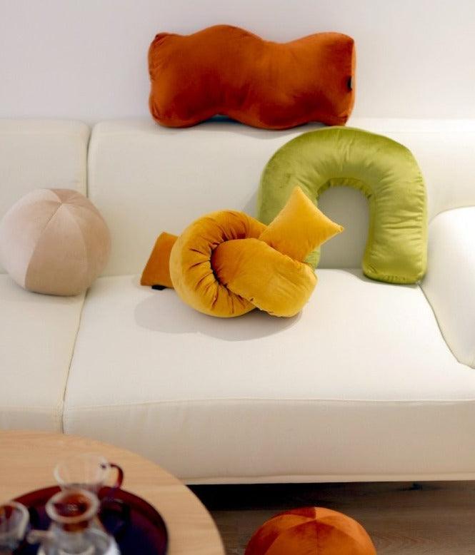 Soft Retro Shapes Pillow