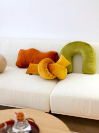 Soft Retro Shapes Pillow