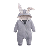 Cute Hooded Bunny Baby Onesie for Cozy Comfort