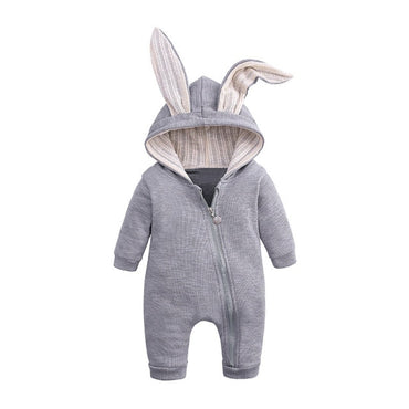 Cute Hooded Bunny Baby Onesie for Cozy Comfort