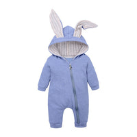 Cute Hooded Bunny Baby Onesie for Cozy Comfort