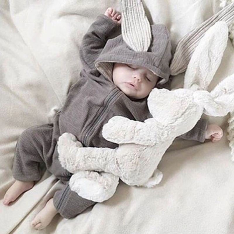 Cute Hooded Bunny Baby Onesie for Cozy Comfort