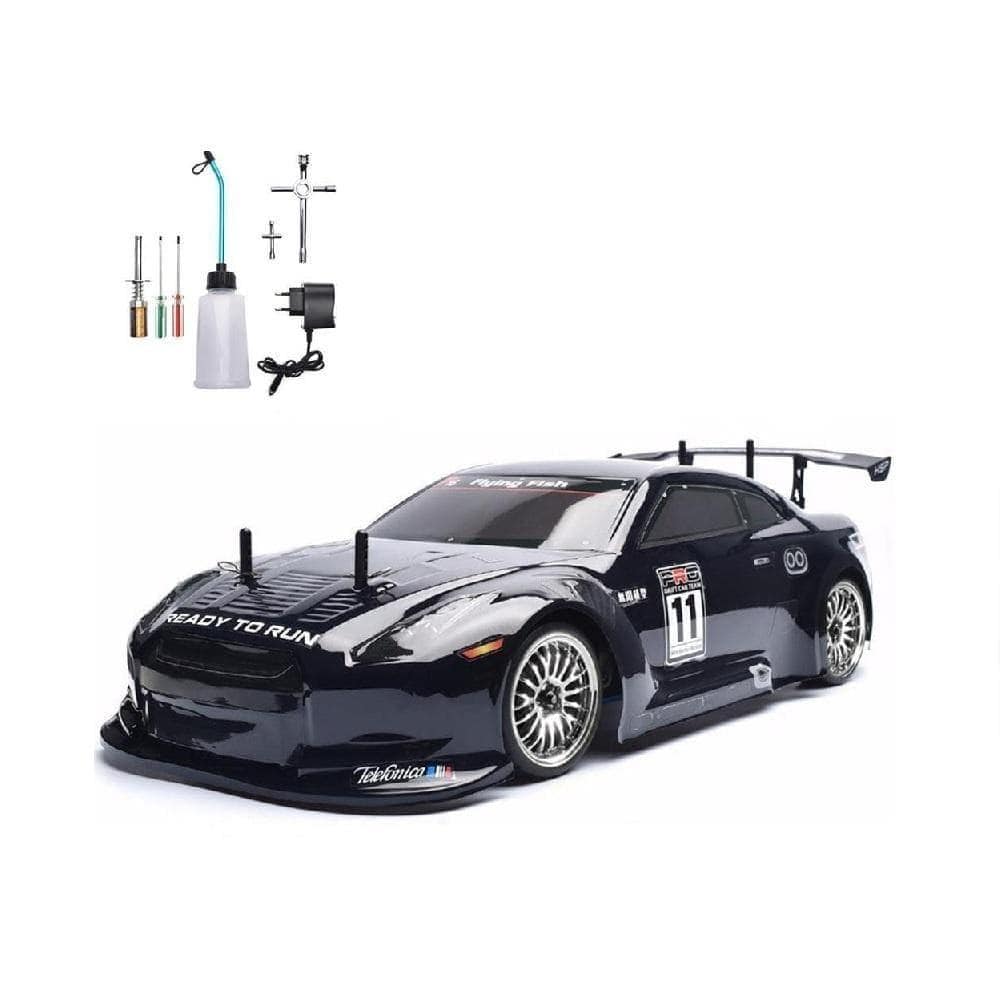 RC Car Nitro Gas Powered 4 Wd 1:10 Road Racing Two Speed Drift Vehicle