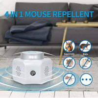 4-in-1 Ultraschall Nagetier Repellent Pest Eichhörnchen Repeller Maus Ratte Abschreckung